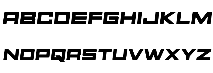Montroc Semi-Italic Font LOWERCASE