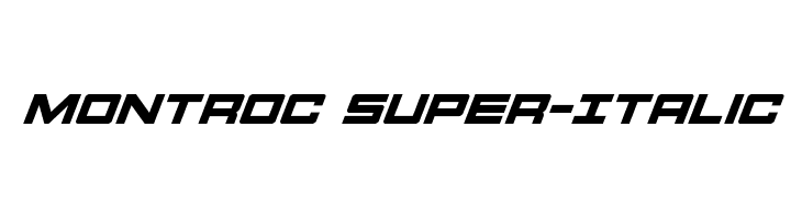 Montroc Super-Italic  Free Fonts Download