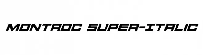 Montroc Super-Italic  تنزيل الخطوط