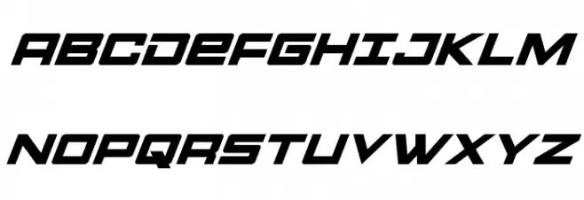 Montroc Super-Italic フォント 大文字