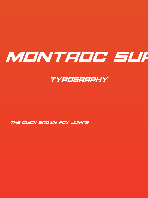 Montroc Super-Italic Poster