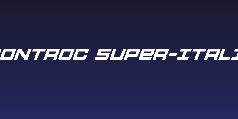 Montroc Super-Italic Social Header