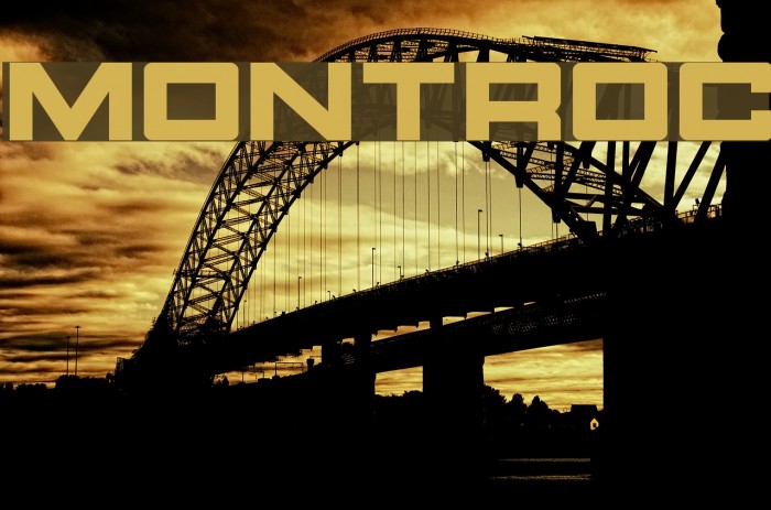 Montroc Font examples