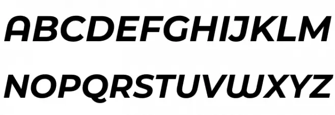 Montserrat Ace Bold Italic 字体 大写