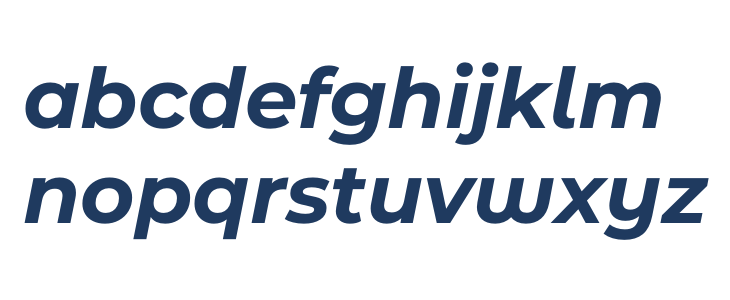 Montserrat Ace Bold Italic Lowercase