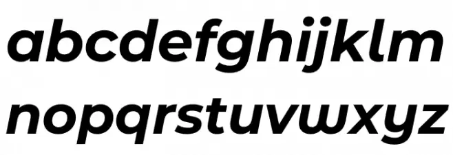 Montserrat Ace Bold Italic Fuentes MINÚSCULAS