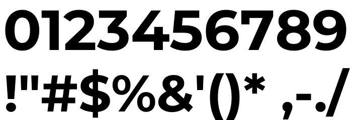 Montserrat Ace Bold Font OTHER CHARS
