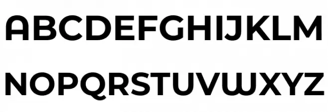 Montserrat Ace Bold Schriftart Groß