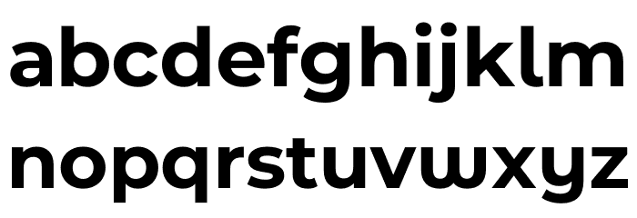 Montserrat Ace Bold Font LOWERCASE