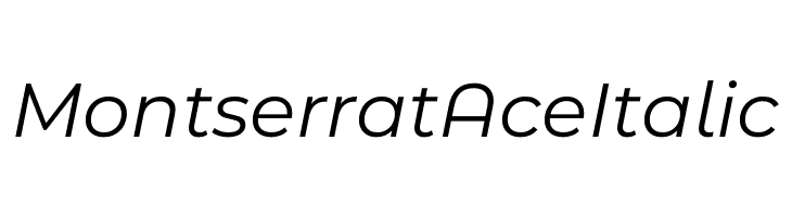 Montserrat Ace Italic  لخطوط تنزيل