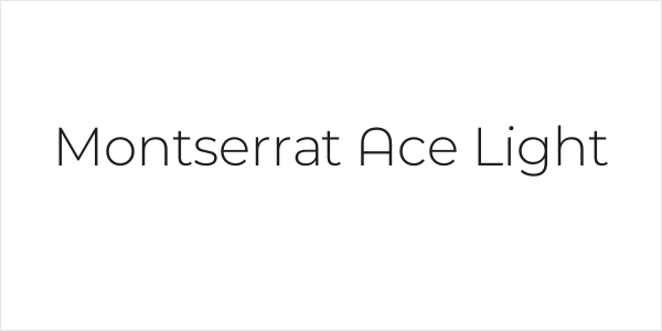 Montserrat Ace Light Logo