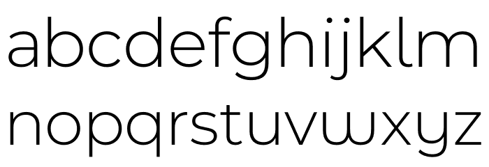 Montserrat Ace Light Font LOWERCASE