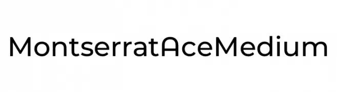 Montserrat Ace Medium  नि: शुल्क फ़ॉन्ट्स डाउनलोड