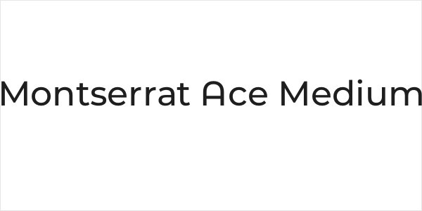 Montserrat Ace Medium Logo