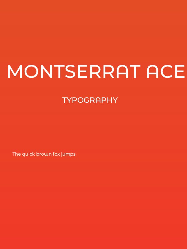 Montserrat Ace Medium Poster