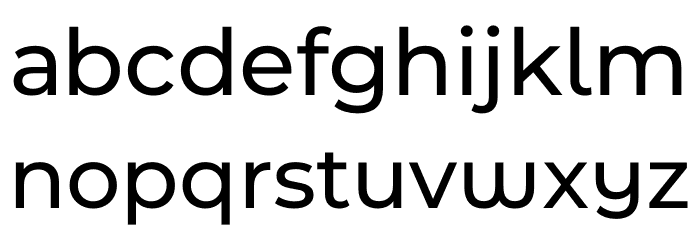 Montserrat Ace Medium Font LOWERCASE