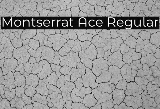 Montserrat Ace Regular Example 1