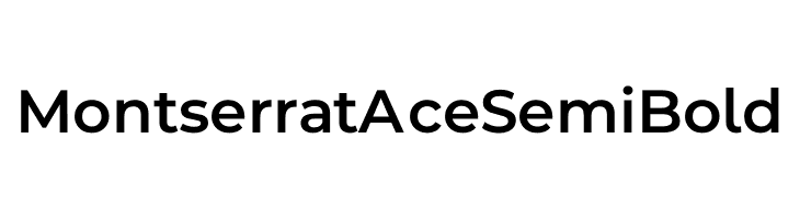 Montserrat Ace SemiBold  免费字体下载