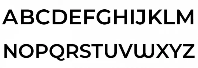 Montserrat Ace SemiBold フォント 大文字