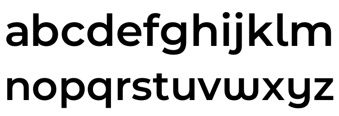 Montserrat Ace SemiBold Font LOWERCASE