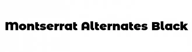 Montserrat Alternates Black  Descarca Fonturi Gratis