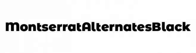 Montserrat Alternates Black  Descarca Fonturi Gratis