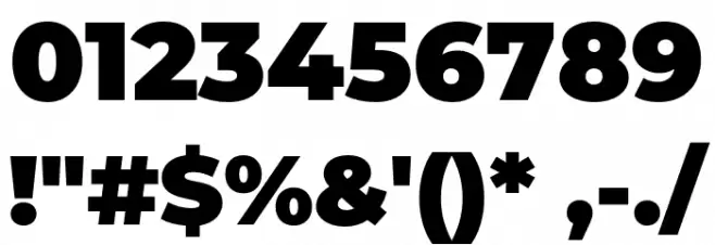 Montserrat Alternates Black Font OTHER CHARS