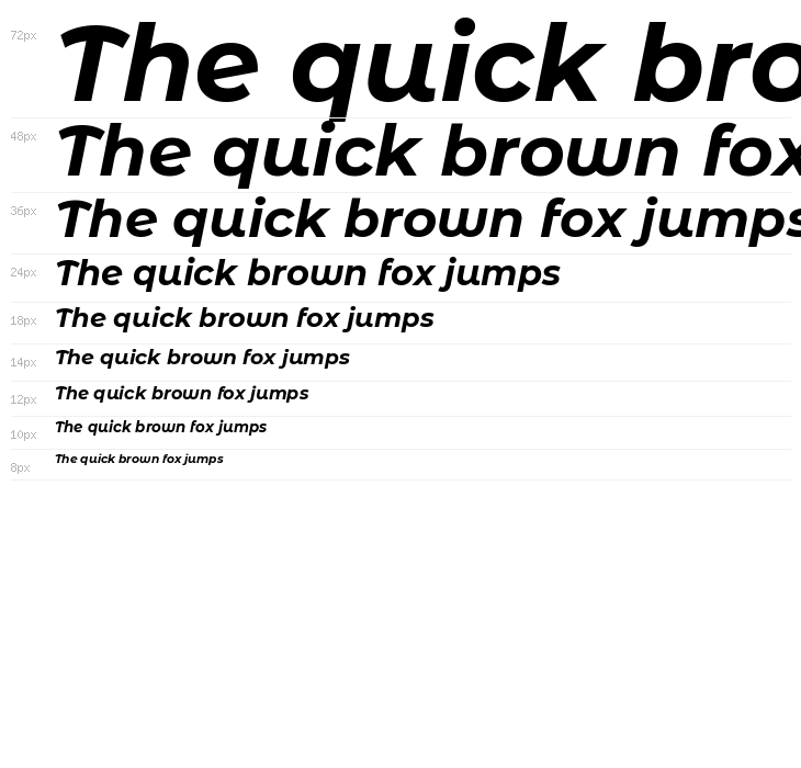 Montserrat Alternates Bold Italic Waterfall