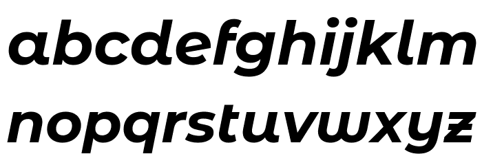 Montserrat Alternates Bold Italic Font LOWERCASE