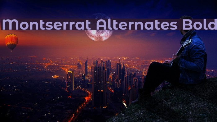 Montserrat Alternates Bold Example 3