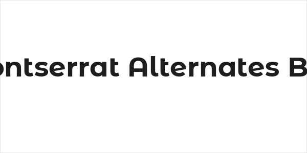 Montserrat Alternates Bold Logo