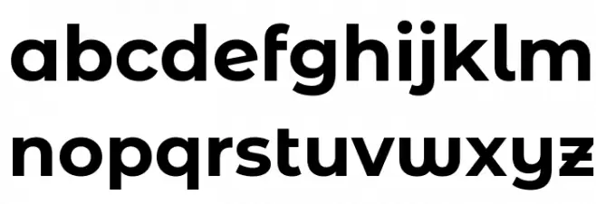 Montserrat Alternates Bold Font LOWERCASE