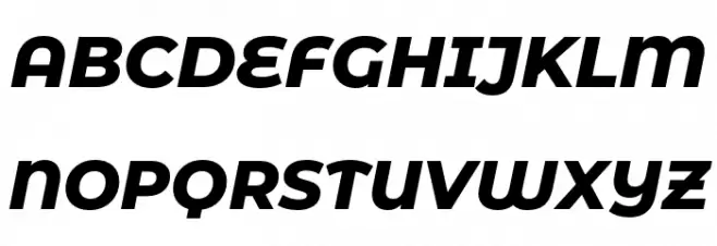 Montserrat Alternates ExtraBold Italic Schriftart Groß