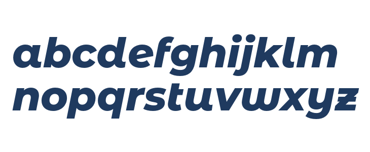 Montserrat Alternates ExtraBold Italic Lowercase