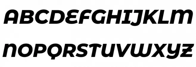 Montserrat Alternates ExtraBold Italic Schriftart Groß