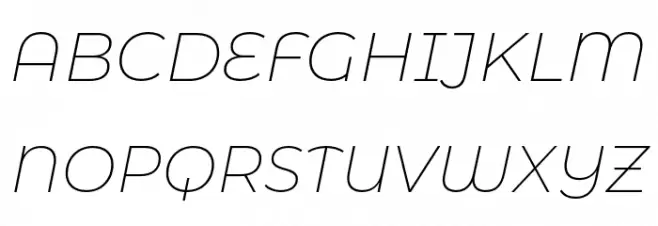 Montserrat Alternates ExtraLight Italic Fuentes MAYÚSCULAS
