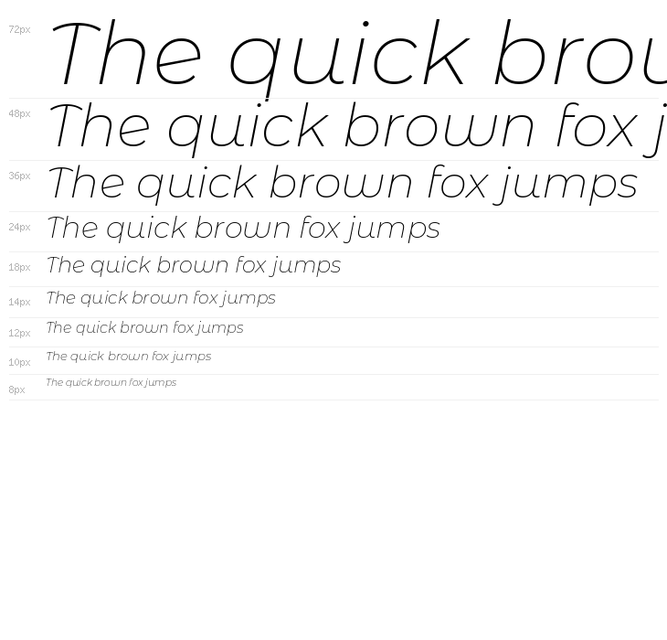 Montserrat Alternates ExtraLight Italic Waterfall