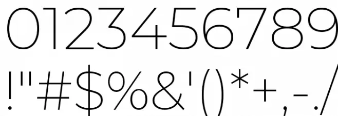 Montserrat Alternates ExtraLight Font OTHER CHARS
