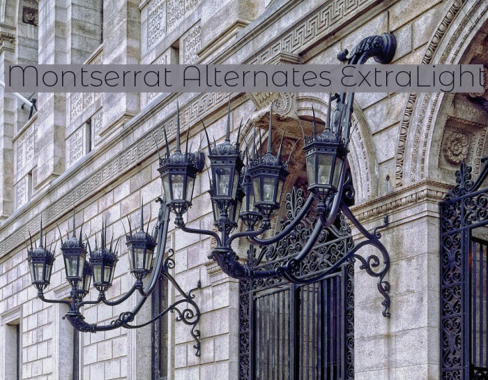 Montserrat Alternates ExtraLight Example 3