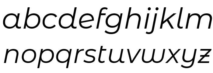 Montserrat Alternates Italic Font LOWERCASE
