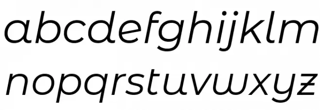 Montserrat Alternates Italic Шрифта строчной