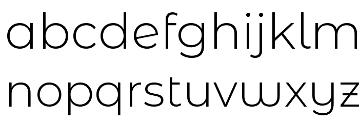 Montserrat Alternates Light Font LOWERCASE