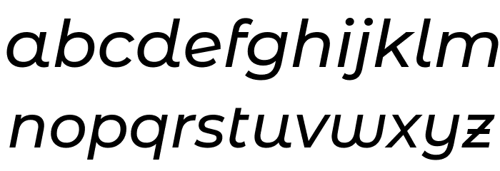 Montserrat Alternates Medium Italic Font LOWERCASE