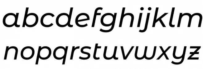 Montserrat Alternates Medium Italic फ़ॉन्ट लोअरकेस