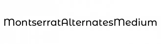 Montserrat Alternates Medium  Free Fonts Download