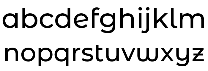 Montserrat Alternates Medium Font LOWERCASE