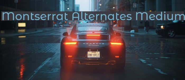 Montserrat Alternates Medium Fonte examples