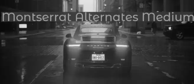 Montserrat Alternates Medium Font examples