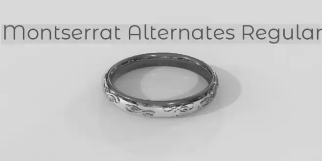 Montserrat Alternates Regular Font examples