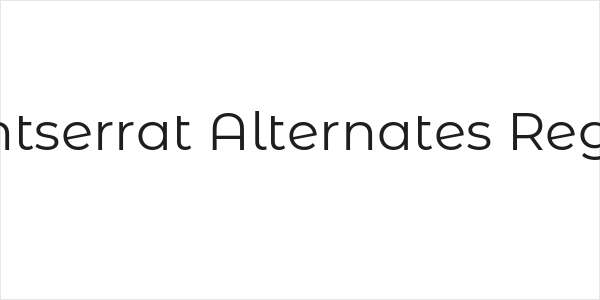 Montserrat Alternates Regular Logo
